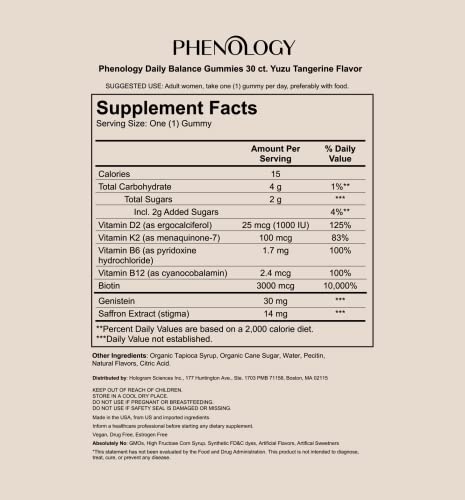Phenology Daily Balance – Menopause Supplement for Women – Helps Minimize Hot Flashes - AB Mystery