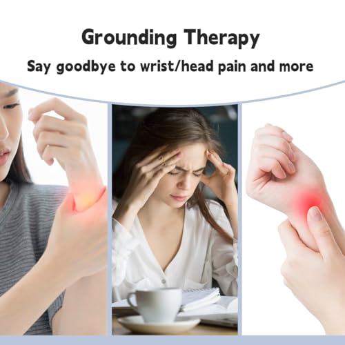 LOYDBDT Grounding Wrist Strap,Patterned Grounding Wristband,Unique Air Holes and Conductive Silver - AB Mystery