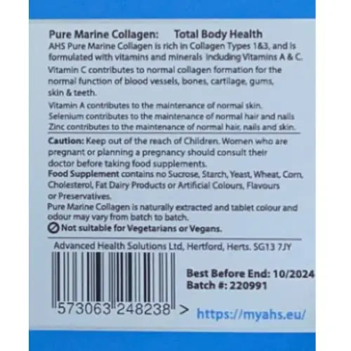 AHS Pure Marine Collagen 120 Tablets - AB Mystery