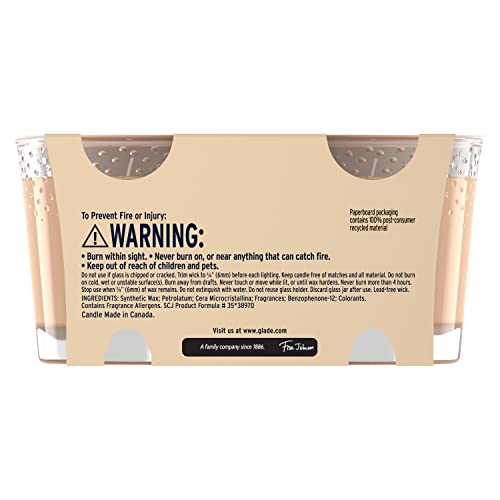 Glade Candle Jar, Air Freshener, Vanilla Caramel Twist, 3.4 oz, 2 Count - AB Mystery