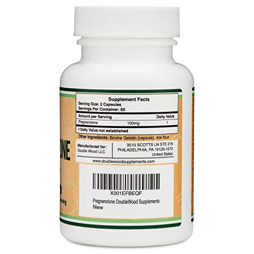 Pregnenolone 100mg per Serving (Converted to Progesterone to Boost Progesterone - AB Mystery
