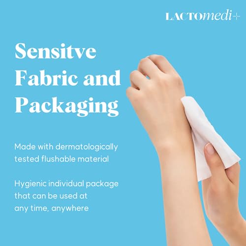 LACTOMEDI Feminine Wipes | Unscented Feminine Wipes | Individually Wrapped | pH-Balanced Feminine - AB Mystery