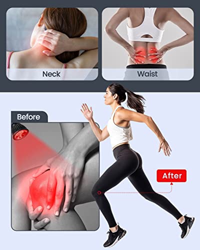YMM Update Red Light Therapy for Body, All Metal Red Light Therapy Device with Stand, 660nm - AB Mystery
