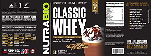 NutraBio Classic Whey Protein Powder- Full-Spectrum Amino Acid Profile - No Fillers - AB Mystery