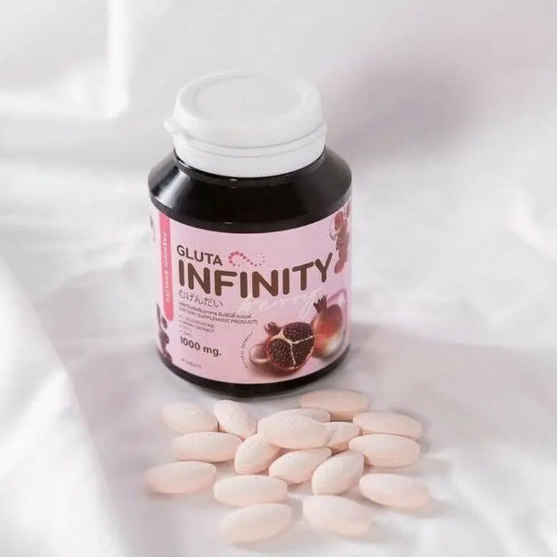 Gluta Infiniy 1000mg L-Glutathione Supplement Tripeptide Fish Collagen L-Glutamine Ascorbic - AB Mystery