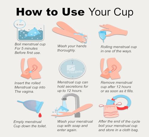 Ggadgets Menstrual Cup for Women with Pouch | Ultra Soft Odour & Rash Free | No Leakage - AB Mystery