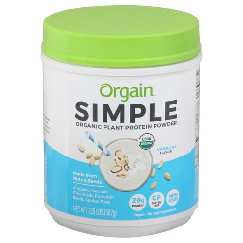 Orgain Organic Simple Vegan Protein Powder, Vanilla - 20g Plant Based Protein - AB Mystery