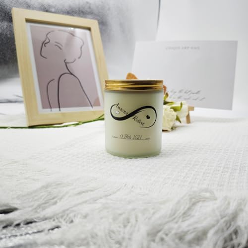 KKUUOO Valentine’s Day Scented Candle,Romantic Jar Candle Gift for Him Her,Valentine’s Day Gifts - AB Mystery