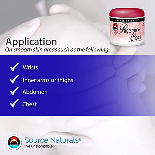 Source Naturals Progesterone Cream - Women's Health Support - High Purity, Paraben Free - 4 Ounce Jar - AB Mystery