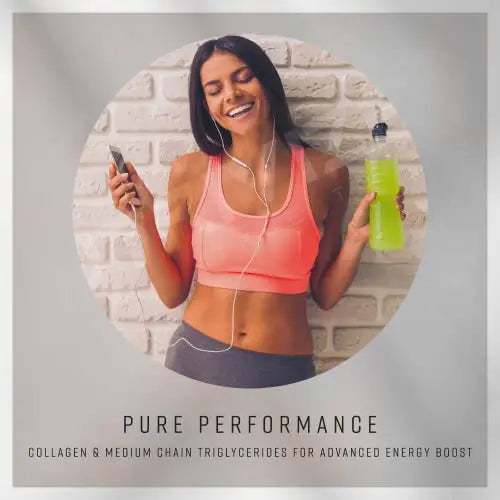 Nutrivized Glow Hydrolysed Type 1&3 Collagen with Premium Pure C8 MCT Oil - Vitamin C & Hyaluronic Acid - AB Mystery