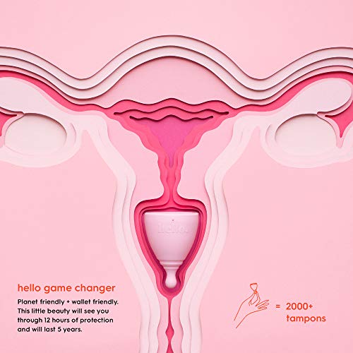 The Hello Cup Extra Small Menstrual Cup, BPA Free, Reusable, Hypoallergenic, Recyclable - AB Mystery