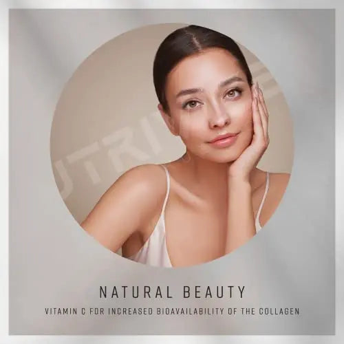 Nutrivized Glow Hydrolysed Type 1&3 Collagen with Premium Pure C8 MCT Oil - Vitamin C & Hyaluronic Acid - AB Mystery