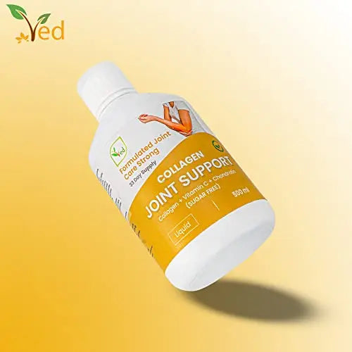 Hydrolyzed Liquid Collagen Food Supplement | Support for Joints, Skin, Muscles, Hair, &Nail Growth Ved
