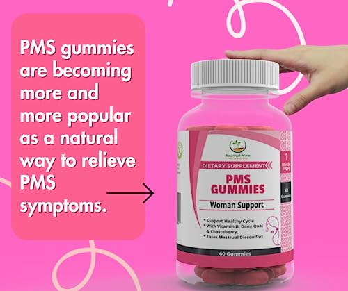 BOTANICAL PRIME PMS Gummies for Women, 30 Servings (Pack of 1) - Proactive PMS Relief - AB Mystery