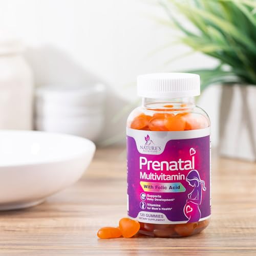 Nature's Prenatal Multivitamin Gummy with Folic Acid, Prenatal Vitamins w/Folate, Choline, Vitamin A Nature's Nutrition