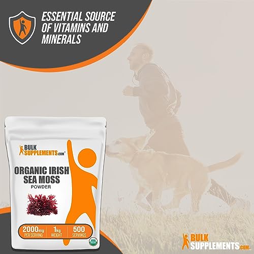 BULKSUPPLEMENTS.COM Organic Irish Sea Moss Powder - Sea Moss Supplement - AB Mystery