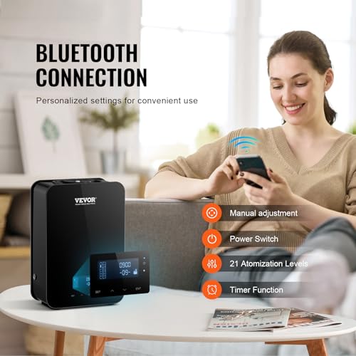 VEVOR Upgrade HVAC Scent Diffuser, Smart Scent Air Machine for Home, 180ML with Cold Air Technology - AB Mystery