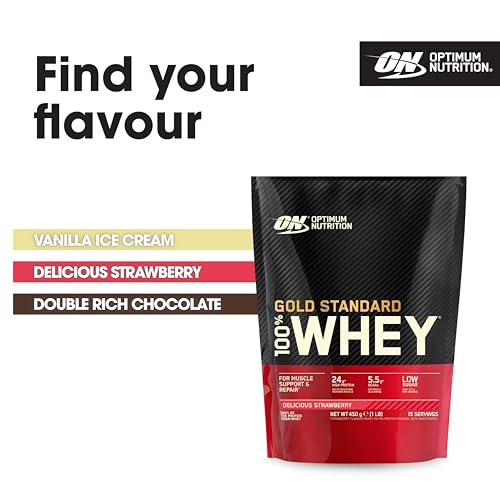 Optimum Nutrition Gold Standard 100% Whey Muscle Building and Recovery Protein Powder Optimum Nutrition