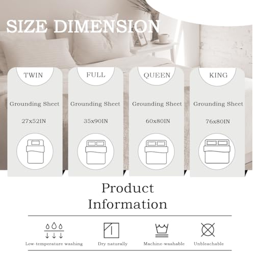 Grounding Sheet, Grounding Mat for Bed with Grounding Cord, Reduce Painful, Inflammation - AB Mystery