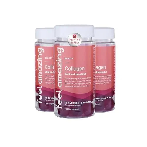 Collagen Gummies with Vitamins A and C, 500mg of Marine Collagen Per Serving, Advanced Skin Support, - AB Mystery