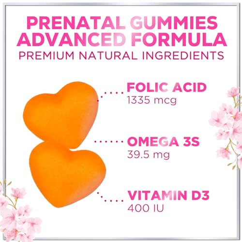 Hello Lovely! Prenatal Gummy Vitamins w/Folic Acid & DHA, Womens Prenatal Multivitamin Hello Lovely!