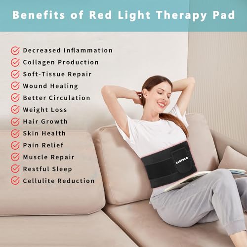 RJOYBAO Red Light Therapy Infrared Light Therapy Belt for Body,Red Light Therapy lamp - AB Mystery