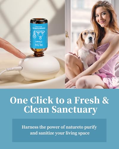 VTS Waterless Diffuser with Essential Oils Set, Tea Tree Essential Oil Aromatherapy Gift Set - AB Mystery