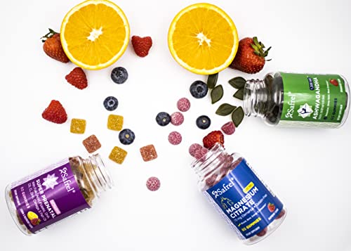 Safrel PreNatal and Post Pregnancy Gummy Vitamins, Lemon & Raspberry Lemonade Flavored Safrel
