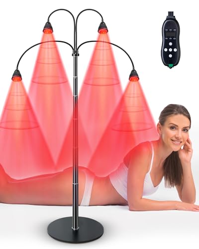 YMM Update Red Light Therapy for Body, All Metal Red Light Therapy Device with Stand, 660nm