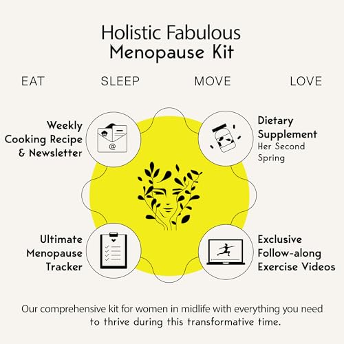 Fabulous Menopause Kit Supplements for Women. Black Cohosh, 60 Caps. Includes E-Book, Recipes - AB Mystery