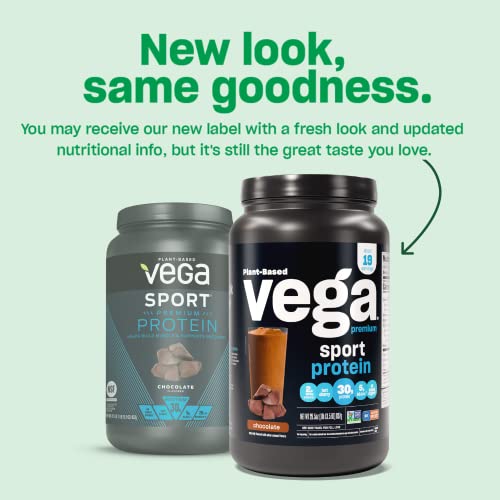 Vega Premium Sport Protein Mocha Protein Powder, Vegan, Non GMO, Gluten Free Plant - AB Mystery