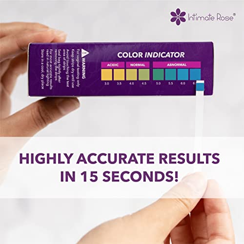 Intimate Rose Boric Acid Suppositories and pH Test Strips for Women (50 Strips) Bundle. - AB Mystery