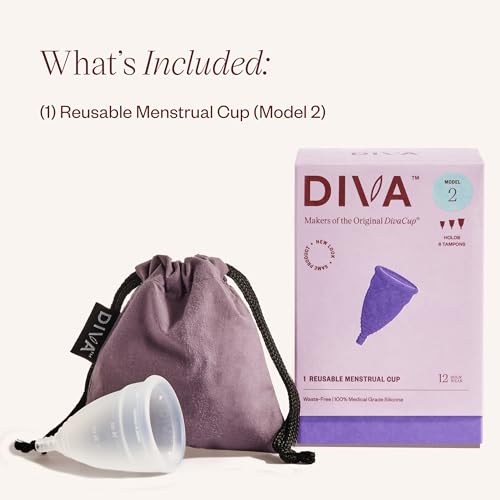 DivaCup - BPA-Free Reusable Menstrual Cup - Leak-Free Feminine Hygiene - Tampon and Pad - AB Mystery