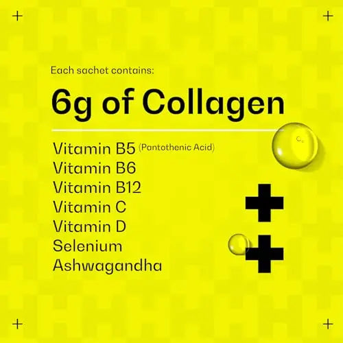 Hydrolysed Marine Liquid Collagen - 6000mg Type 1 Collagen Peptides enriched with 7 Vitamins Himmense