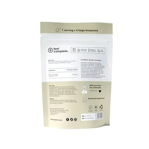 Feel Complete - High Protein Collagen - Premium Type 1 & 3 Hydrolysed Bovine Collagen Feel Complete
