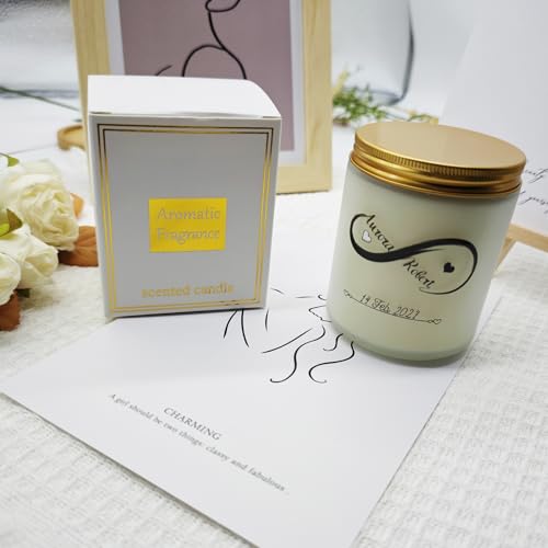 KKUUOO Valentine’s Day Scented Candle,Romantic Jar Candle Gift for Him Her,Valentine’s Day Gifts - AB Mystery