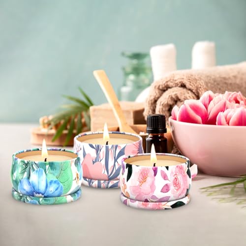 3 Pack Scented Candles Set for Christmas Thanksginving Gift, Relaxing Aromatherapy Candles Gift - AB Mystery