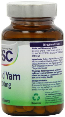 FSC 500mg Wild Yam - Pack of 90 Tablets - AB Mystery