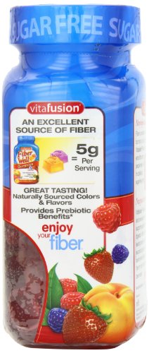 Vitafusion Fiber Well Sugar Free Fiber Supplement, Peach, Strawberry And Blackberry - AB Mystery