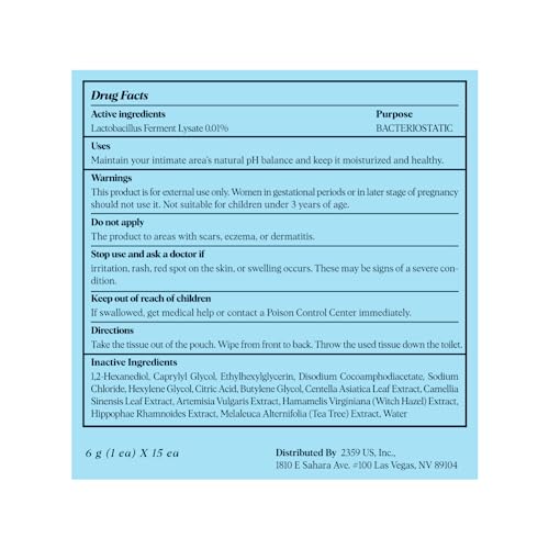 LACTOMEDI Feminine Wipes | Unscented Feminine Wipes | Individually Wrapped | pH-Balanced Feminine - AB Mystery