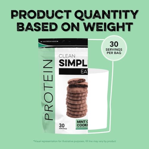 Clean Simple Eats Mint Chocolate Cookie Whey Protein Powder, Natural Sweetened - AB Mystery