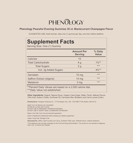 Phenology Menopause Relief Daily Duet with Melatonin 3mg – Morning & Evening Jars, 30 Day Supply - AB Mystery