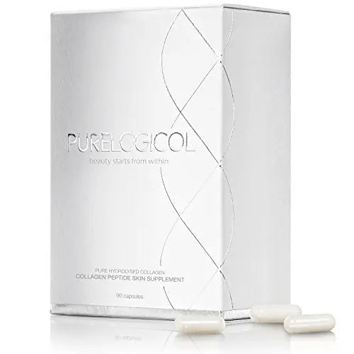 Collagen Tablets, Best Hydrolysed Protein Peptide Skin Supplement - 90 x Collagen Capsules x 800mg