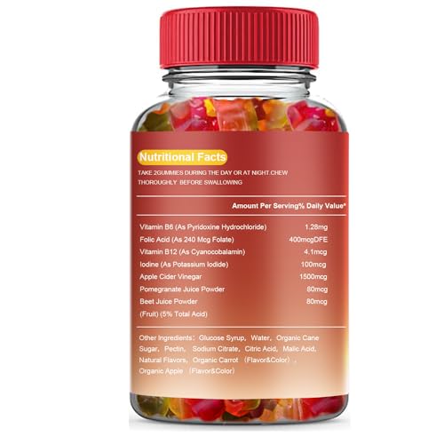 Arevtovis Apple Cider Vinegar Gummies - Boost Energy, Detox & Support Gut Health ACV - AB Mystery