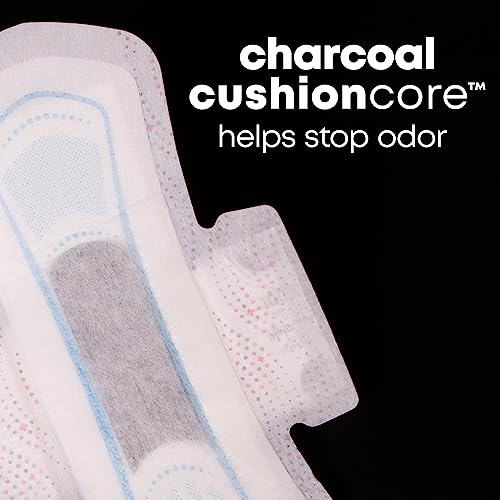 U by Kotex Balance Ultra Thin Overnight Pads with Wings, 38 Count - AB Mystery