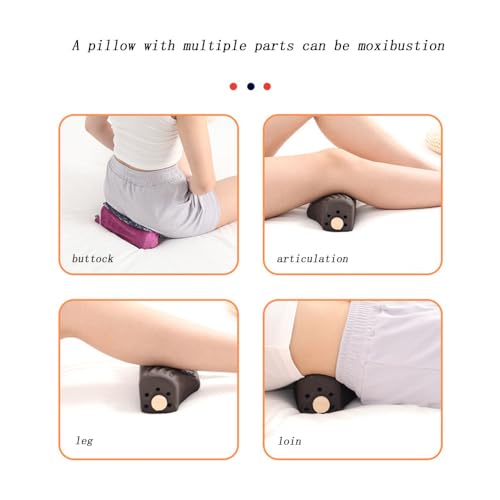 LANYANZI Purple moxibustion Pillow Cervical Vertebra Pillow moxibustion Waist moxibustion Box - AB Mystery