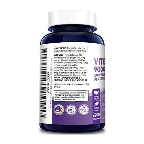NusaPure Vitex Chasteberry Fruit 20:1 Extract 9,000 mg -200 Veggie Caps 200 Days Supply - AB Mystery