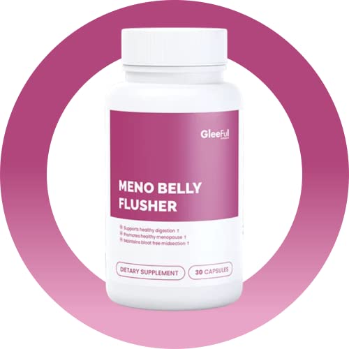 GleeFull Meno Belly Flusher - Menopause Supplements for Women - Hormone Balance - AB Mystery