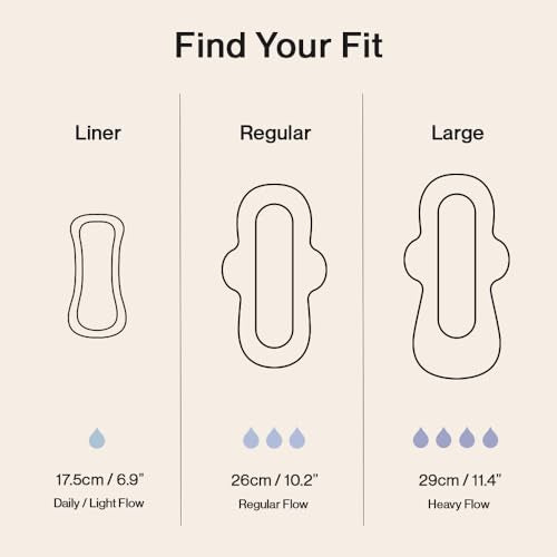 SANDIS Feminine Pad for Women - Large 48 Count 100% Organic Cotton Ultra Thin with Wings - AB Mystery