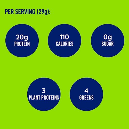 LeanFit Plant-Based Protein & Greens Natural Vanilla – 20g Plant Protein + 4 Leafy Greens - AB Mystery